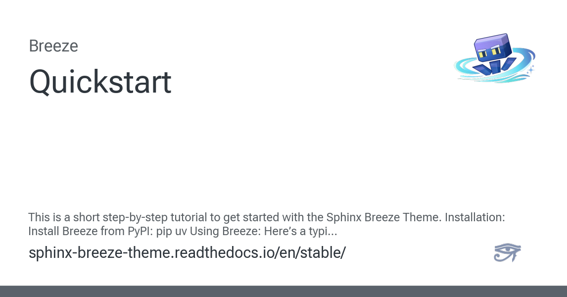 Quickstart - Breeze
